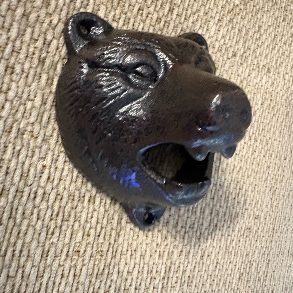 Bear Head Wall Decor Bottle Opener